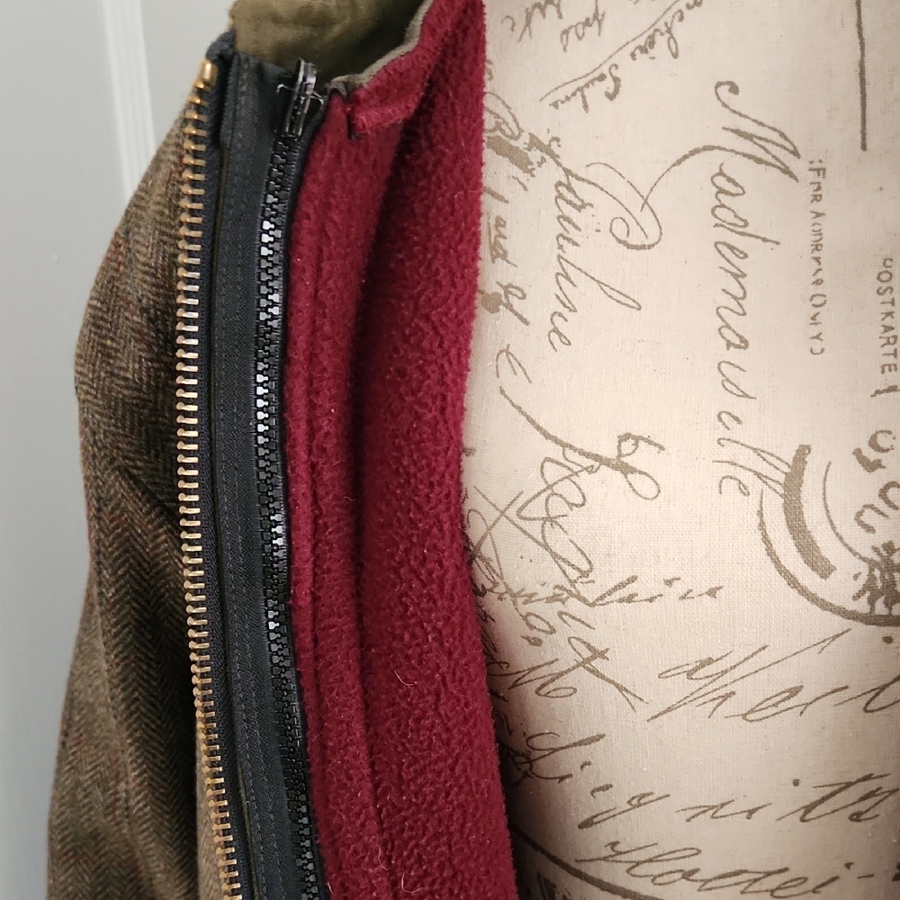 Men's Brown Tweed 100% Wool Parka Jacket - Picture 7 of 13